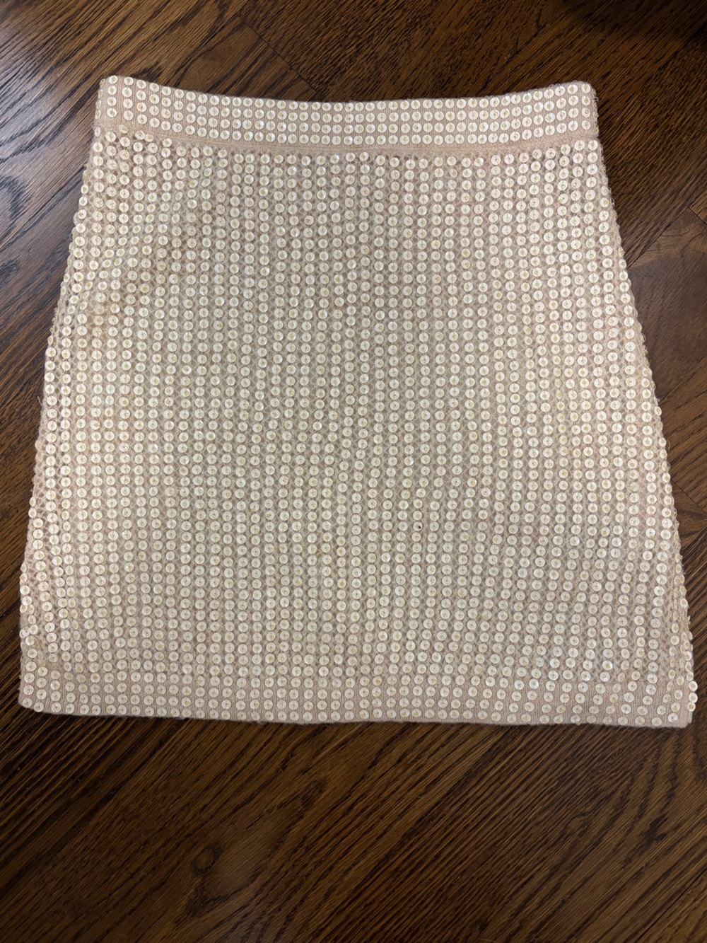 J. CREW Collection Sequin Embellished Pointelle Alpaca-Blend Mini Skirt in Ivory - Picture 2 of 6